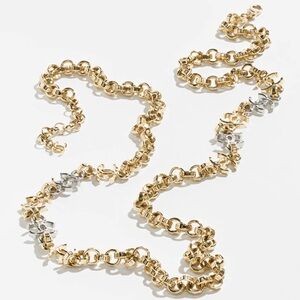 CHANEL Elegant Gold and Silver Necklace